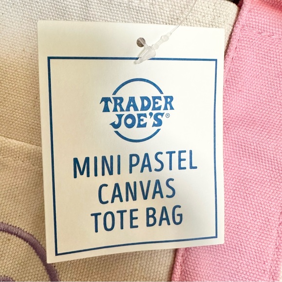 TRADER JOE’S Pastel Mini Totes - Set of 4 - Picture 7 of 7
